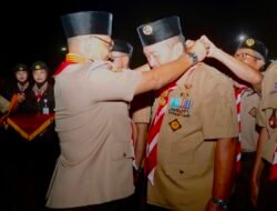 Dedikasi Membangun Generasi Muda, Bupati Asahan Terima Penghargaan Lencana Melati Pramuka