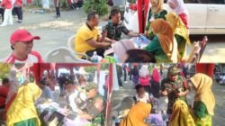 Semarak HUT RI ke-81, Koramil Kejayan Ikuti Senam dan Cek Kesehatan Bersama