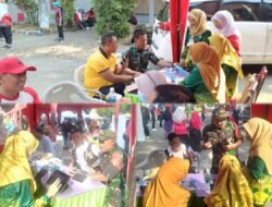 Semarak HUT RI ke-81, Koramil Kejayan Ikuti Senam dan Cek Kesehatan Bersama