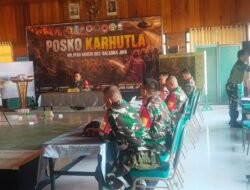 Danrem 083/Bdj Kolonel Inf Wahyu Ramadhanus Suryawan Pimpin Rapat Evaluasi Penanganan Karhutla Kawasan Taman Nasional Bromo Tengger Semeru