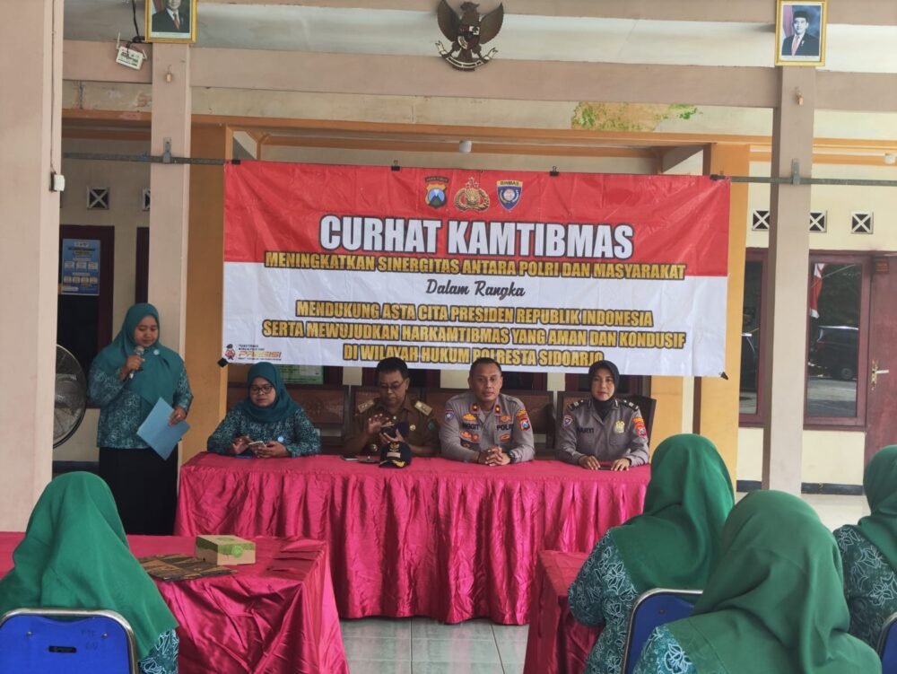 Curhat Kamtibmas di Krian, Polisi Edukasi Warga tentang Bahaya Bullying