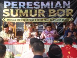 Peduli Kebutuhan Air, Ketua DPRD Bersama Kapolres Demak Resmikan Empat Sumur Bor