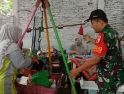 Jaga Kesehatan Generasi Penerus Bangsa , Koramil Leces Dampingi Kegiatan Posyandu