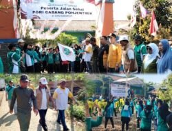 TNI dan PGRI Bersinergi, Jalan Sehat Pohjentrek Semarakkan HUT ke-81 RI