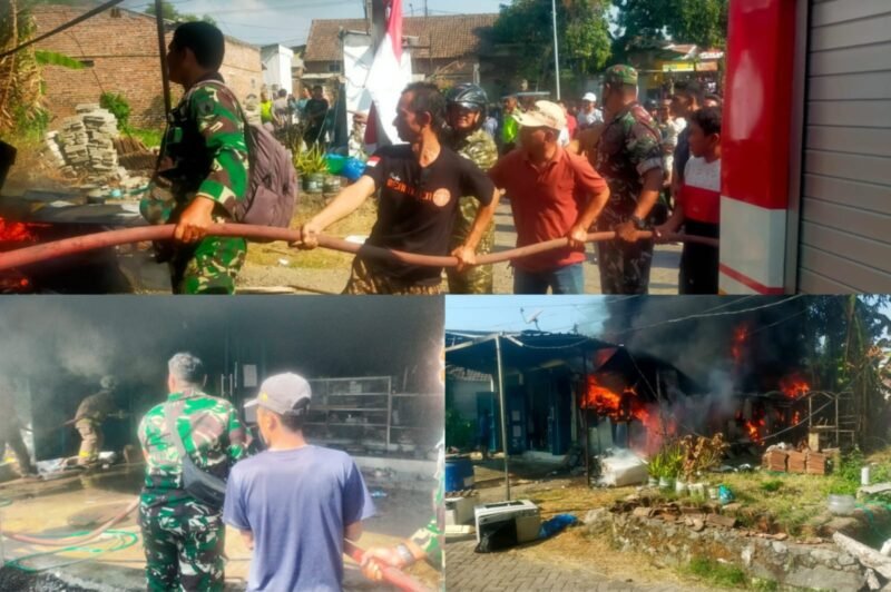 Bakar Sampah Berujung Kebakaran, Rumah Warga Kutorejo Pandaan Nyaris Ludes Dilalap Api