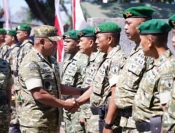 Wakasad Tinjau Pembangunan Yonif TP 531/Menak Sopal, Tekankan Disiplin dan Pengabdian kepada Rakyat
