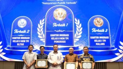 Kantor Imigrasi Ponorogo Borong Enam Penghargaan Kinerja Semester I 2026