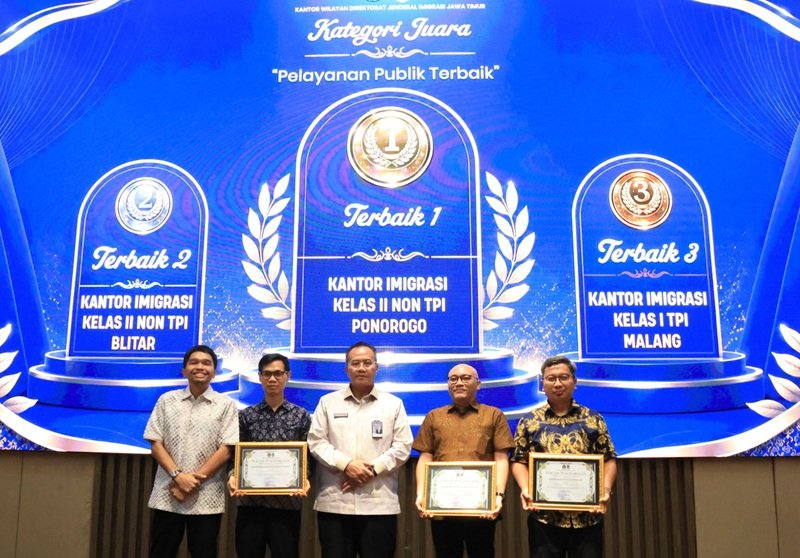 Kantor Imigrasi Ponorogo Borong Enam Penghargaan Kinerja Semester I 2026