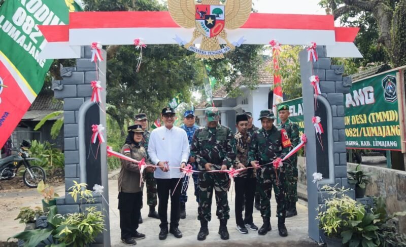 Jalan Rabat Beton TMMD ke-129 Rampung, Akses Warga Ledok Tempuro Lumajang Makin Terhubung