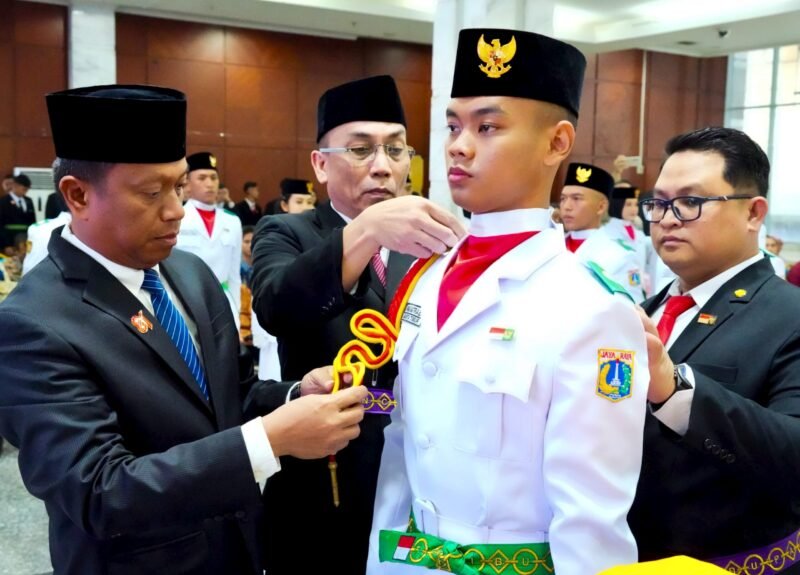 44 Paskibraka Jakarta Timur Dikukuhkan, Siap Bertugas pada Upacara HUT ke-81 RI