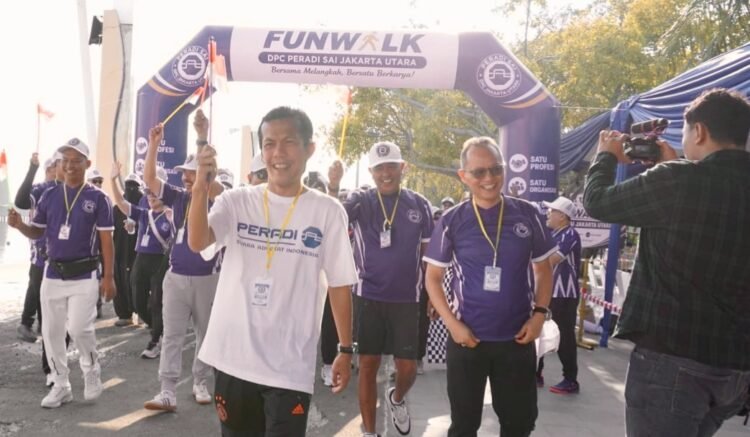 Silaturahmi Sehat, PERADI SAI Jakarta Utara Sukses Gelar Fun Walk 2026 di Ancol