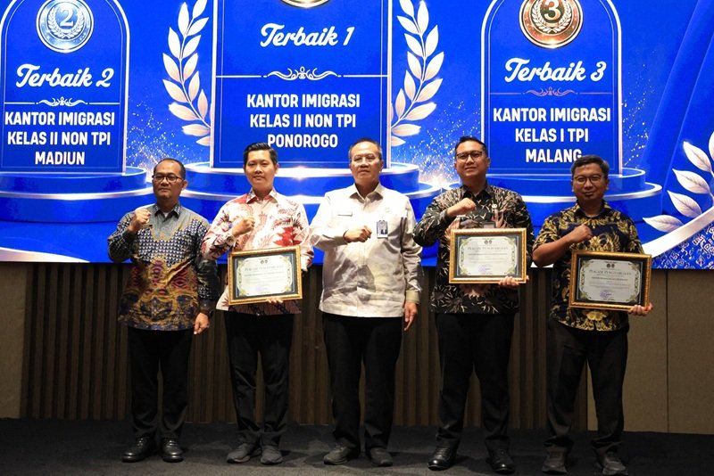 Kantor Imigrasi Ponorogo Borong Enam Penghargaan Kinerja Semester I 2026