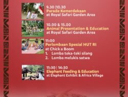 Royal Safari Garden Gelar Parade Kemerdekaan 17 Agustus, Dimeriahkan Aneka Lomba Tradisional