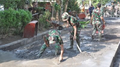 Pengecoran Jalan TMMD ke-129 Terus Digenjot, Satgas Percepat Sasaran Fisik