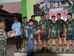 Smash Kebersamaan Warnai TMMD ke-129 Bojonegoro, TNI, Mahasiswa dan Warga Kesongo Kompak di Lapangan