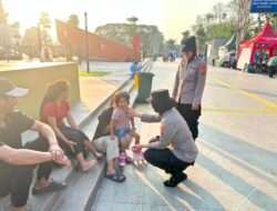 Polwan Polresta Sidoarjo Kawal CFD