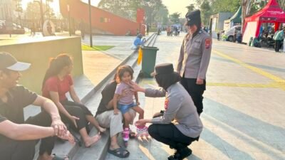 Polwan Polresta Sidoarjo Kawal CFD