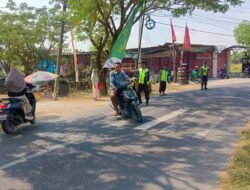 Satlinmas Kawal Bazar TMMD 129 Bojonegoro