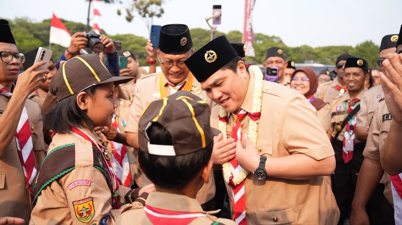 Hari Pramuka ke-65, Erick Thohir Tegaskan Pramuka Pilar Karakter Bangsa