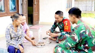 Satgas TMMD 129 Berpamitan, Warga Kesongo Berat Melepas