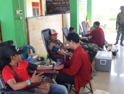Donor Darah Warnai Penutupan TMMD ke-129 Bojonegoro, Warga Desa Kesongo dan TNI Bersatu untuk Kemanusiaan