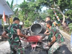 Pengecoran Jalan TMMD ke-129 Terus Dikebut, Percepat Penyelesaian Sasaran Fisik