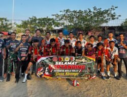 Smash Hangat Turnamen Voli TMMD 129 Bojonegoro Rajut Kebersamaan Warga Kesongo