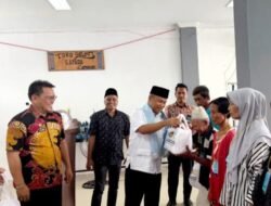 Sugiat Santoso Salurkan Bantuan Sembako ke Warga Lapas Pemuda Langkat