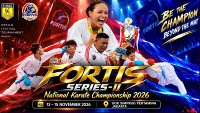 FORTIS Series II 2026 Siapkan 231 Kelas, Targetkan 1.750 Karateka Bertanding di Jakarta