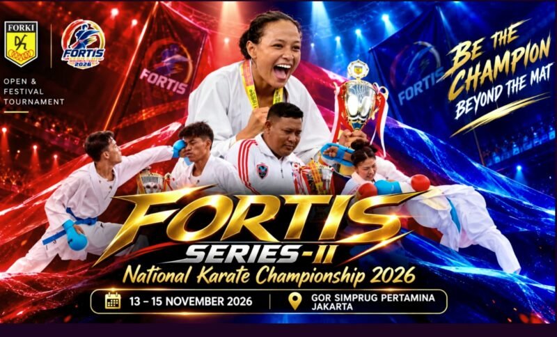 FORTIS Series II 2026 Siapkan 231 Kelas, Targetkan 1.750 Karateka Bertanding di Jakarta