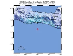 Aktivitas Subduksi Disebut BMKG Pemicu Gempa M5,3 di Selatan Cilacap