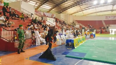 Jaga Kondusivitas, Babinsa Monitoring Kejuaraan Pencak Silat Madiana Van Java 2