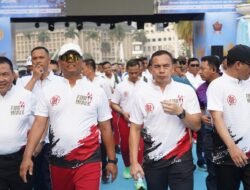 Fun Walk HUT TNI ke-81 Meriah, Pangdam Jaya Bersama TNI-Polri dan Masyarakat Bergerak menuju Monas