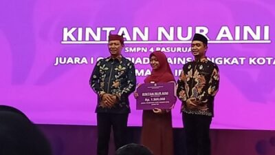 Prestasi Gemilang Kintan Nur Aini, Murid SMPN 4 Pasuruan Sukses Meraih Juara 1 Olimpiade Sains Tingkat Kota Pasuruan