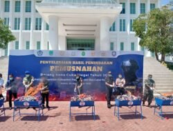 Barang Kena Cukai Ilegal Dimusnahkan, Pabung 0819 Dukung Penegakan Hukum