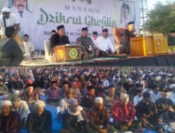 Lestarikan Kearifan Lokal, Danramil Purwosari Hadiri Manaqib dan Selamatan Desa Kertosari