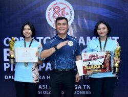 PB TNI AU Tampil Gemilang, Nadia/Nimas Rebut Juara I Ganda Putri Piala Panglima TNI 2026