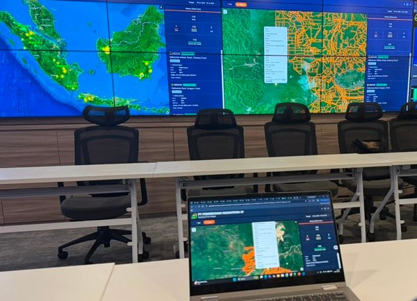 Teknologi GeoPalm Dashboard Dukung PTPN IV PalmCo Pantau dan Tindaklanjuti Karhutla