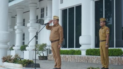 Wabup Asahan Tekankan Kerja Sama Tim dalam Jaga Kebersihan dan Pelayanan Saat Apel Gabungan