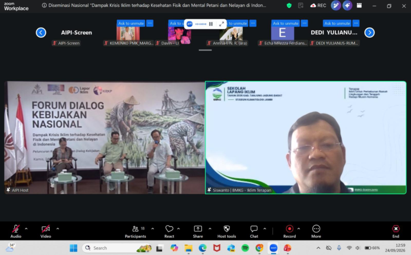 Krisis Iklim Ancam Kesehatan Petani dan Nelayan