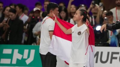 Sumaya Raih Perak Teqball Asian Games 2026