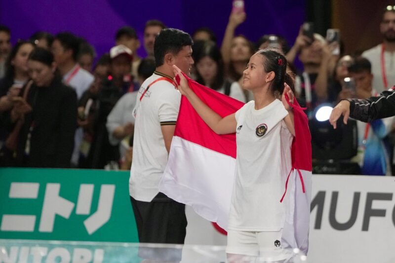 Sumaya Raih Perak Teqball Asian Games 2026