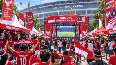 Fanzone Ramaikan Jelang Indonesia vs Malaysia