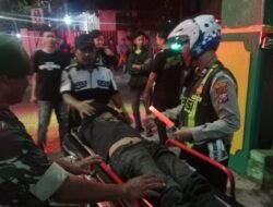 Gerak Cepat, Polsek Buduran Tangani Laka Lantas dan Evakuasi Korban ke Rumah Sakit