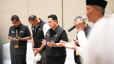Pencarian KM Arupadhatu I Dihentikan, Erick Thohir Sampaikan Doa
