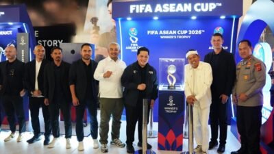 Trofi FIFA ASEAN Cup 2026 Resmi Dipamerkan di Bandung