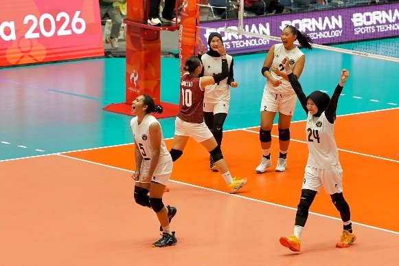 Timnas Voli Putri Indonesia Lolos Perempat Final