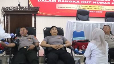Peringati HUT ke-75 Humas Polri, Polda NTB Gelar Donor Darah