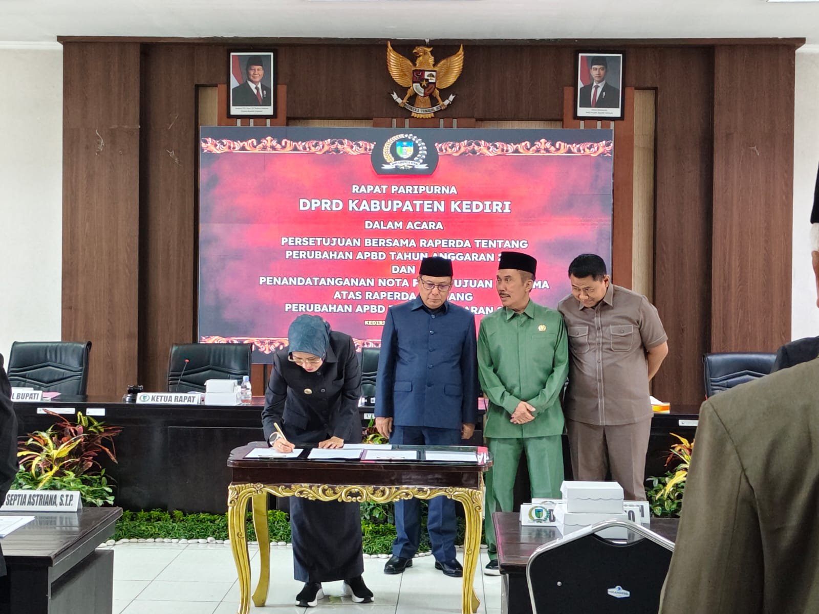 DPRD Kabupaten Kediri Setujui Raperda Perubahan APBD 2026