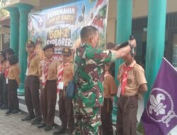 Wujudkan Kedisiplinan dan Kemandirian, Koramil Pajarakan Hadiri Pembukaan Latihan Gabungan (Latgap) Gerakan Pramuka Wilayah Setempat